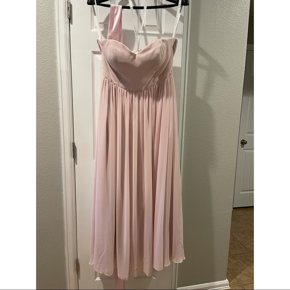Azazie Fiona Bridesmaids Dress Blushing Pink